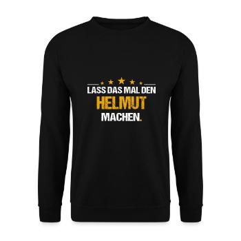Lass das mal den xxx machen Name - Unisex Pullover - Schwarz - Vorne - Alina (178cm) & Michal (187cm)