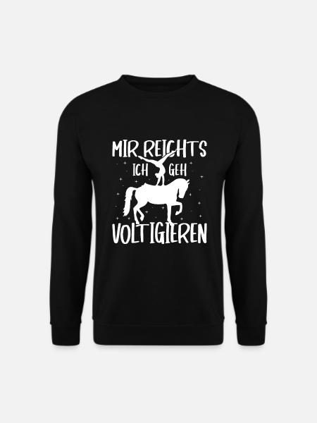 Voltigieren Volti Voltigier Pferde Pferdemädchen - Unisex Pullover - Schwarz