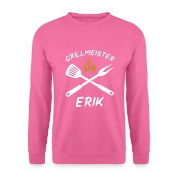 Grillmeister Erik - Unisex Pullover - Pink - Vorne