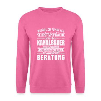 Kanalbauer - Unisex Pullover - Pink - Vorne