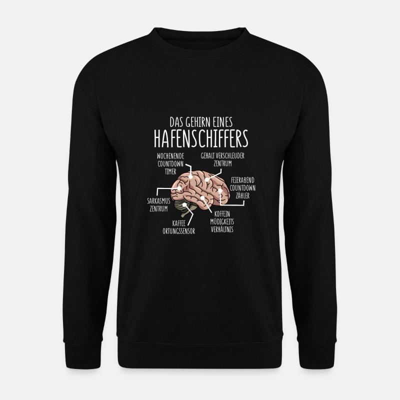 Hafenschiffer Anatomie - Unisex Pullover - Schwarz