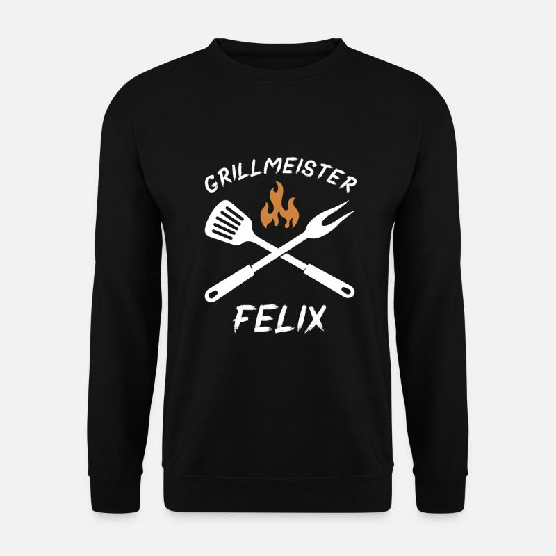 Grillmeister Felix - Unisex Pullover - Schwarz