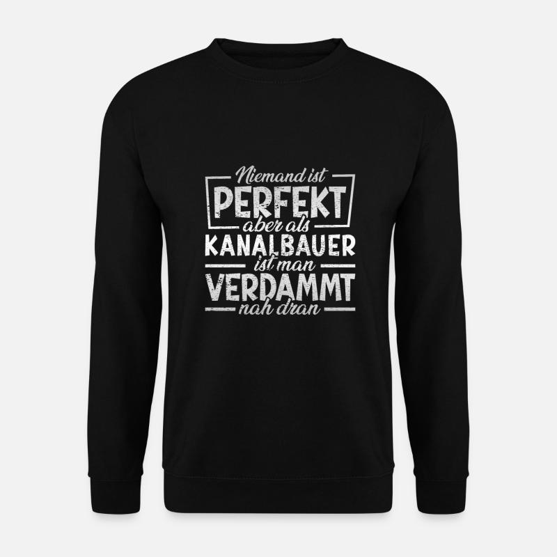 Kanalbauer - Unisex Pullover - Schwarz