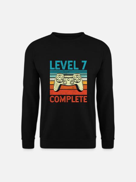 Level 7 Complete - Unisex Sweatshirt - black