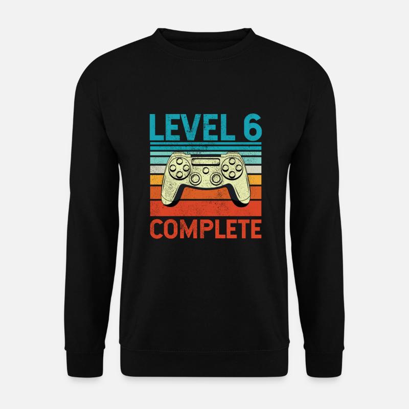 Level 6 Complete - Unisex Sweatshirt - black