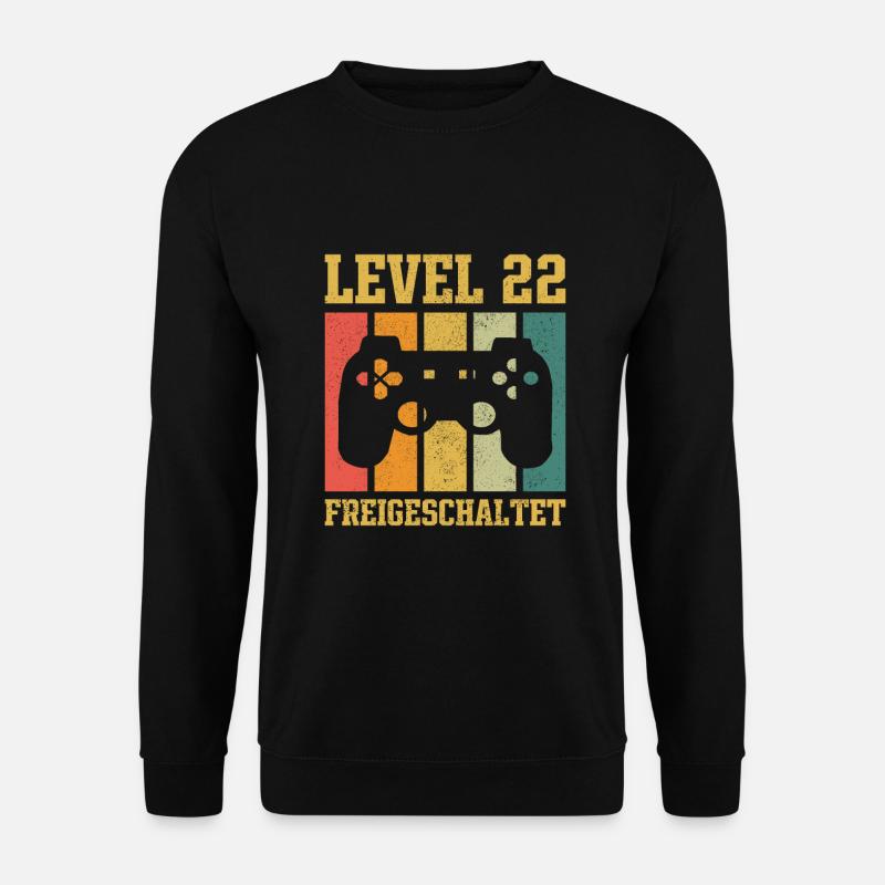 Level 22 freigeschaltet - Unisex Pullover - Schwarz