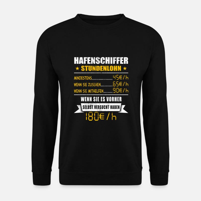 Hafenschiffer - Unisex Pullover - Schwarz