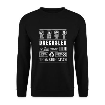 Drechsler - Unisex Pullover - Schwarz - Vorne - Alina (178cm) & Michal (187cm)
