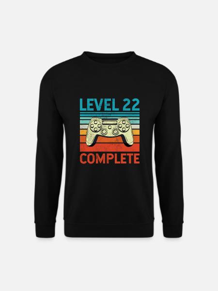 Level 22 Complete - Unisex Sweatshirt - black