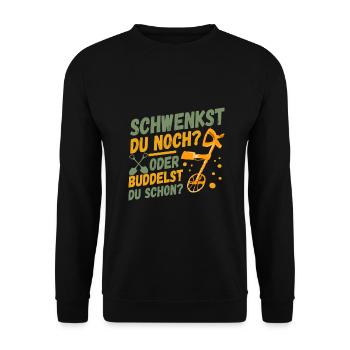 Sondeln Sondel Metalldetektor Schatzsuche - Unisex Pullover - Schwarz - Vorne - Alina (178cm) & Michal (187cm)