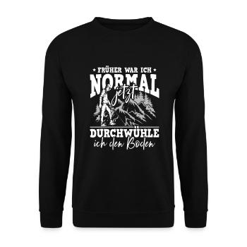 Sondeln Sondel Metalldetektor Schatzsuche - Unisex Pullover - Schwarz - Vorne - Alina (178cm) & Michal (187cm)