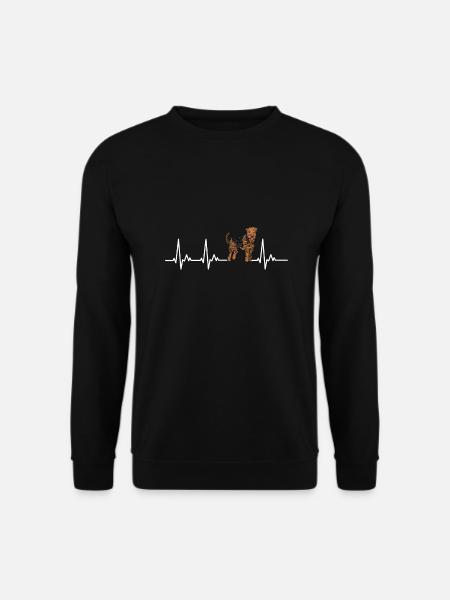 Airedale Terrier Geschenk Hunde - Unisex Pullover - Schwarz