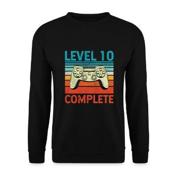 Level 10 Complete - Unisex Pullover - Schwarz - Vorne - Alina (178cm) & Michal (187cm)