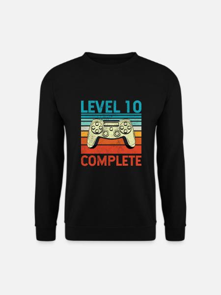 Level 10 Complete - Unisex Sweatshirt - black
