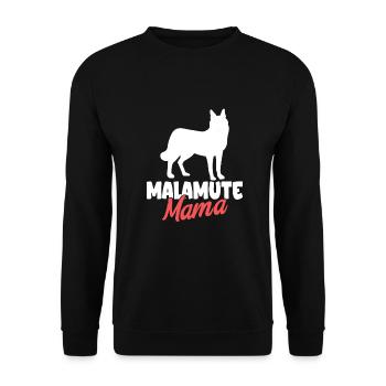 Alaska Malamute Chiens Cadeaux - Sweat-shirt Unisexe - noir - Devant - Alina (178cm) & Michal (187cm)