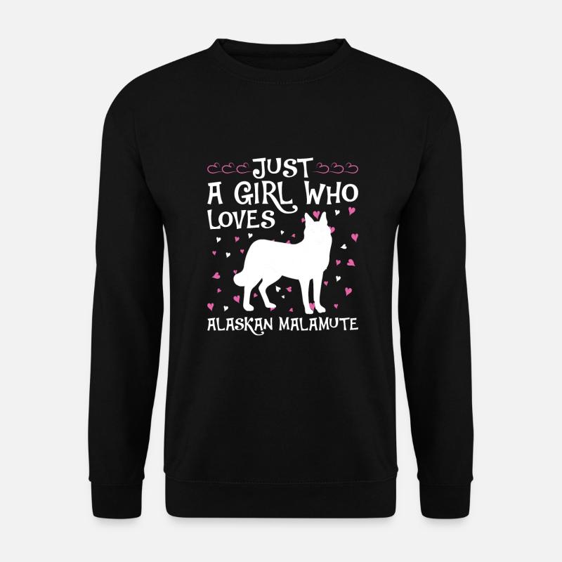 Alaska Malamute Chiens Cadeaux - Sweat-shirt Unisexe - noir