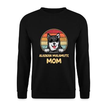 Alaska Malamute Chiens Cadeaux - Sweat-shirt Unisexe - noir - Devant - Alina (178cm) & Michal (187cm)