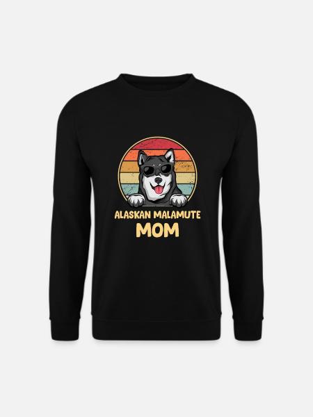Alaska Malamute Chiens Cadeaux - Sweat-shirt Unisexe - noir