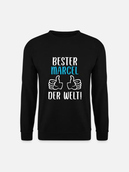 Marcel Vorname Name Geburtstag - Unisex Pullover - Schwarz