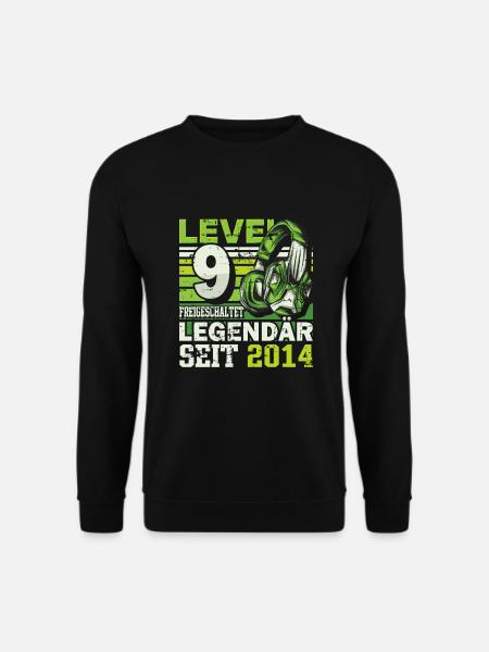 Level 9 freigeschaltet legendär seit 2014 - Unisex Pullover - Schwarz