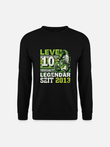 Level 10 freigeschaltet legendär seit 2013 - Unisex Pullover - Schwarz