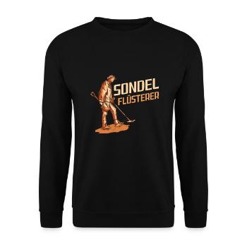 Sondeln Sondel Metalldetektor Schatzsuche - Unisex Pullover - Schwarz - Vorne - Alina (178cm) & Michal (187cm)