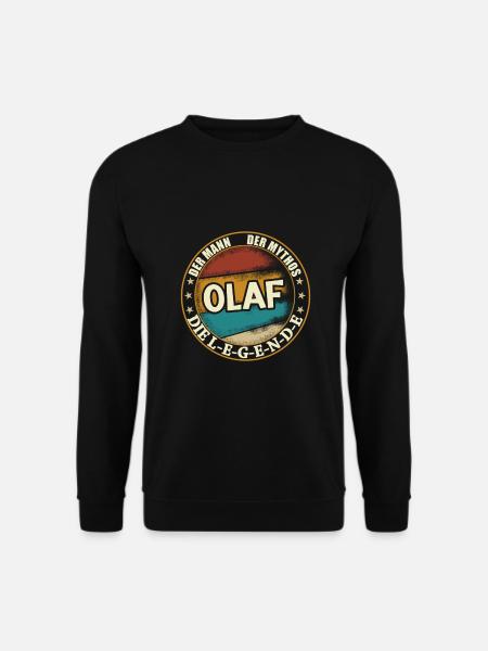 Olaf Vorname Name Geburtstag - Unisex Pullover - Schwarz