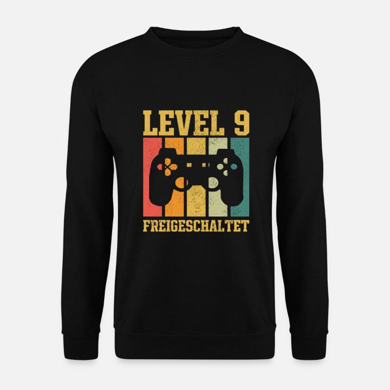 Level 9 freigeschaltet - Unisex Pullover - Schwarz