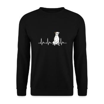 American Bulldog Chiens Cadeaux - Sweat-shirt Unisexe - noir - Devant - Alina (178cm) & Michal (187cm)