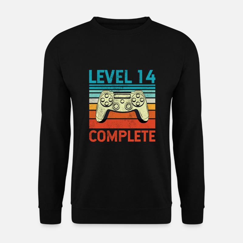 Level 14 Complete - Unisex Sweatshirt - black