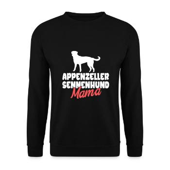 Appenzeller Mountain Dog Gift Dogs - Unisex Sweatshirt - black - Front - Alina (178cm) & Michal (187cm)