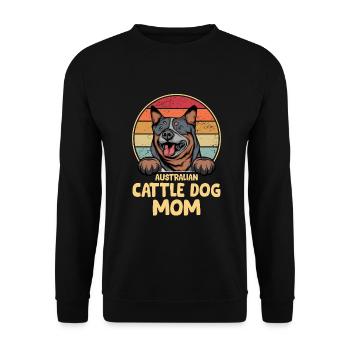 Australian Cattle Dog Gift Dogs - Unisex Sweatshirt - black - Front - Alina (178cm) & Michal (187cm)