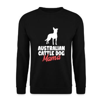 Australian Cattle Dog Gift Dogs - Unisex Sweatshirt - black - Front - Alina (178cm) & Michal (187cm)