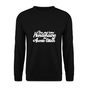 Australian Shepherd Geschenk Hunde - Unisex Pullover - Schwarz - Vorne - Alina (178cm) & Michal (187cm)