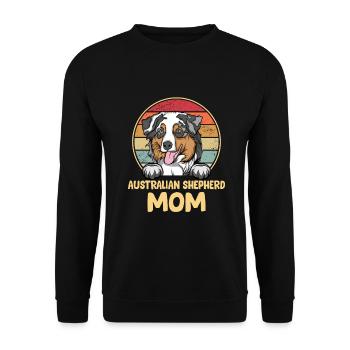 Australian Shepherd Gift Dogs - Unisex Sweatshirt - black - Front - Alina (178cm) & Michal (187cm)
