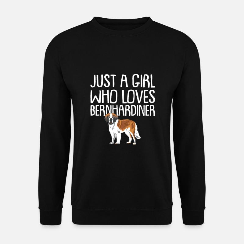 Bernhardiner Geschenk Hunde - Unisex Pullover - Schwarz