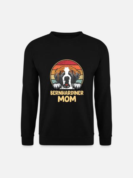 St. Bernard Chiens Cadeaux - Sweat-shirt Unisexe - noir