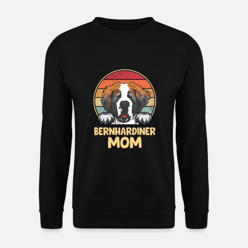 St. Bernard Chiens Cadeaux - Sweat-shirt Unisexe - noir