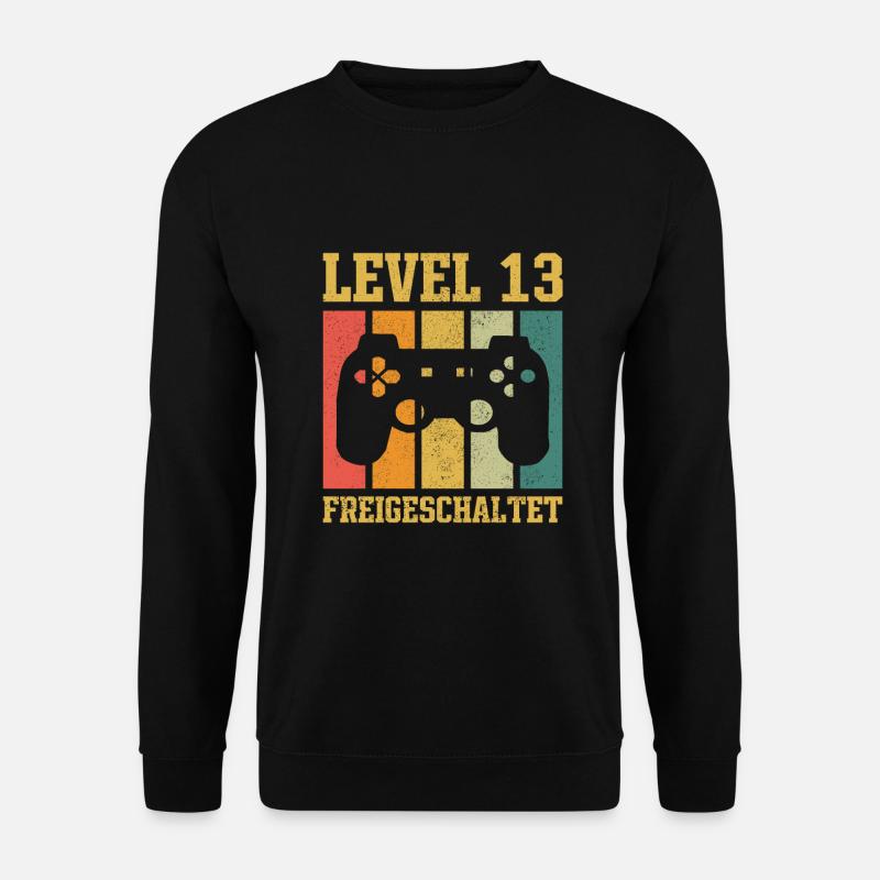 Level 13 freigeschaltet - Unisex Pullover - Schwarz