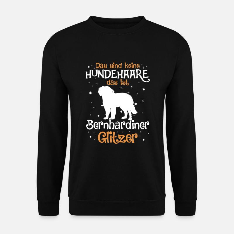 Bernhardiner Geschenk Hunde - Unisex Pullover - Schwarz