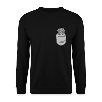 Bolonka Zwetna Chiens cadeaux - Sweat-shirt Unisexe - noir - Devant - Alina (178cm) & Michal (187cm)