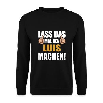 Laissez Luis faire ça - Sweat-shirt Unisexe - noir - Devant - Alina (178cm) & Michal (187cm)