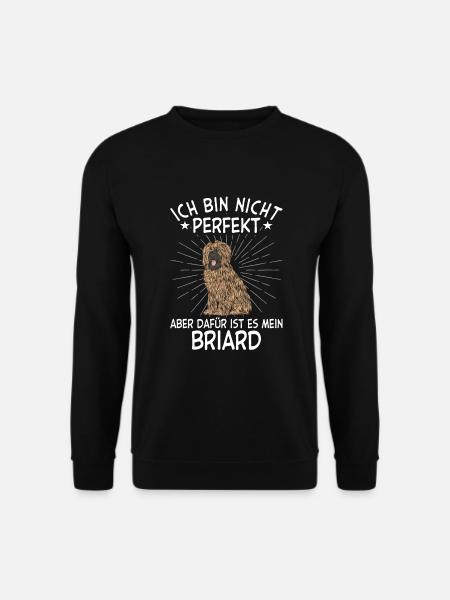 Briard Geschenk Hunde - Unisex Pullover - Schwarz
