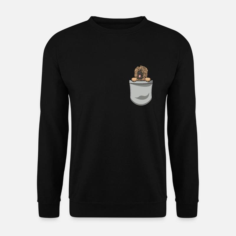 Briard Geschenk Hunde - Unisex Pullover - Schwarz