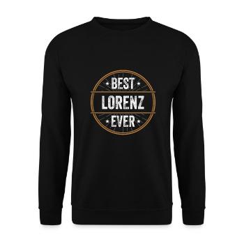 Meilleur Lorenz Jamais Prénom Nom Cadeau - Sweat-shirt Unisexe - noir - Devant - Alina (178cm) & Michal (187cm)