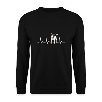 Bull Terrier Chiens cadeaux - Sweat-shirt Unisexe - noir - Devant - Alina (178cm) & Michal (187cm)