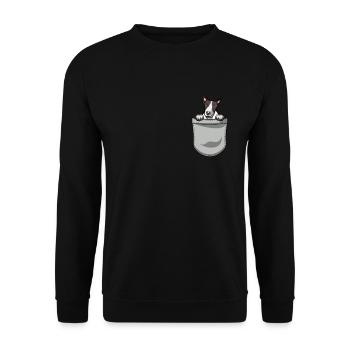 Bull Terrier Chiens cadeaux - Sweat-shirt Unisexe - noir - Devant - Alina (178cm) & Michal (187cm)