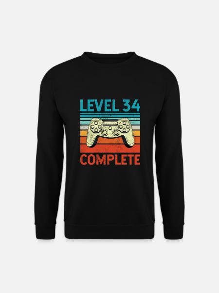 Level 34 Complete - Unisex Sweatshirt - black