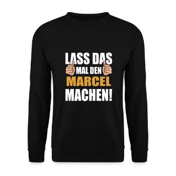 Lass das mal den xxx machen - Unisex Pullover - Schwarz - Vorne - Alina (178cm) & Michal (187cm)