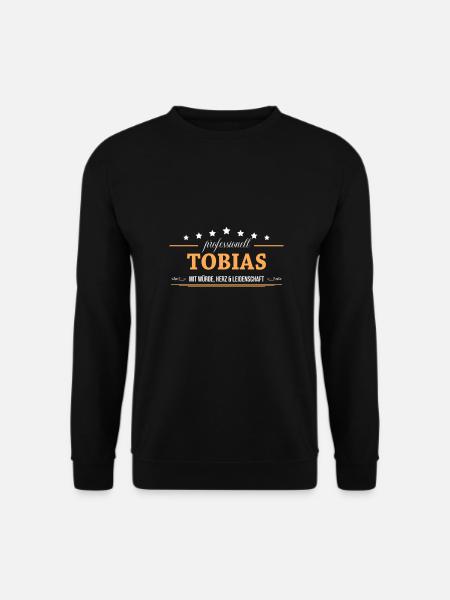 Professionell Tobias Name Vorname - Unisex Pullover - Schwarz